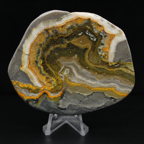 Gepolijst jaspis bijenornament, Indonesië, zeldzaam