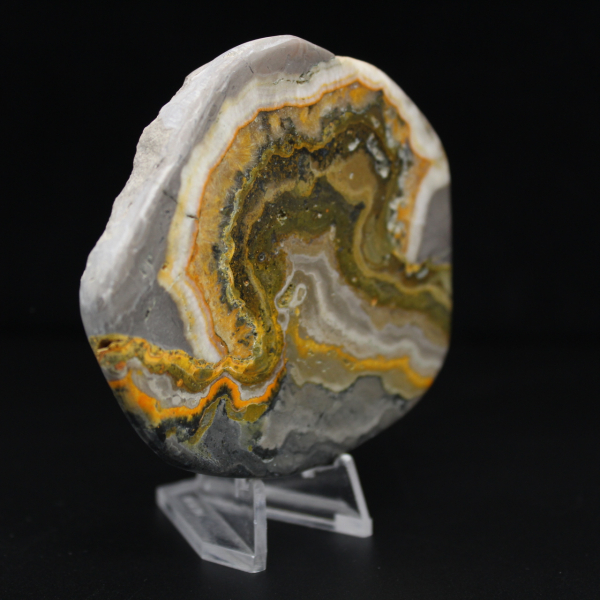 Gepolijst jaspis bijenornament, Indonesië, zeldzaam