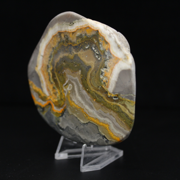 Gepolijst jaspis bijenornament, Indonesië, zeldzaam