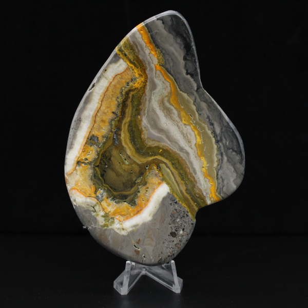 Gepolijste hommeljaspissteen, mineralenwetenschap