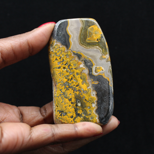 Hommeljaspis gepolijste steen van authenticiteit