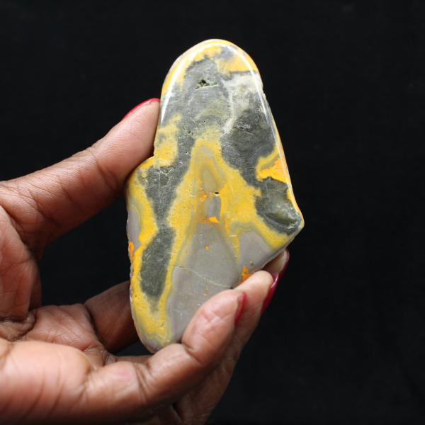 Gepolijste jaspis hommel micromunt