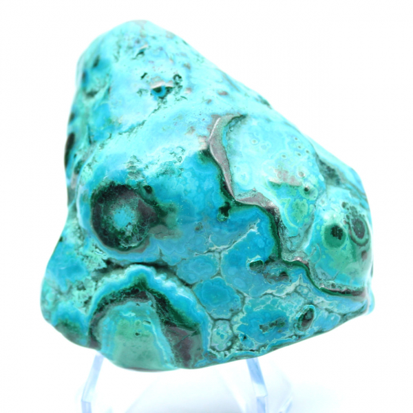 Gepolijste steen Chrysocolla Congo
