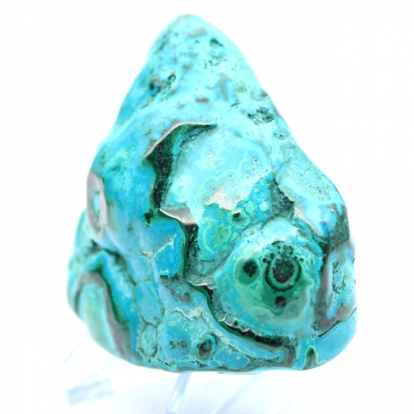 Gepolijste steen Chrysocolla Congo