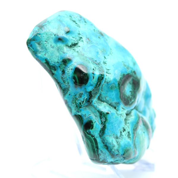 Gepolijste steen Chrysocolla Congo