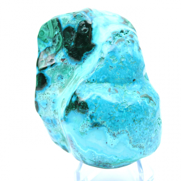 Gepolijste chrysocolla uit Congo-decoratie