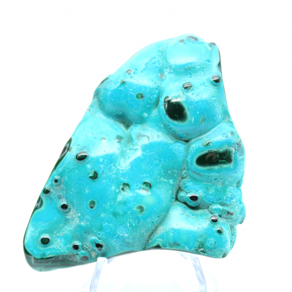 Gepolijste chrysocolla decoratieve steen