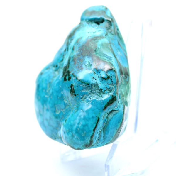Gepolijste chrysocolla uit de Congo-collectie