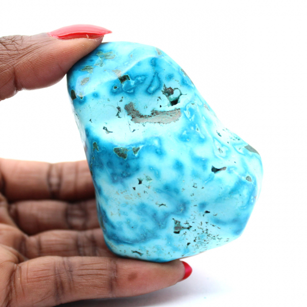 Gepolijste chrysocolla uit de Congo-collectie