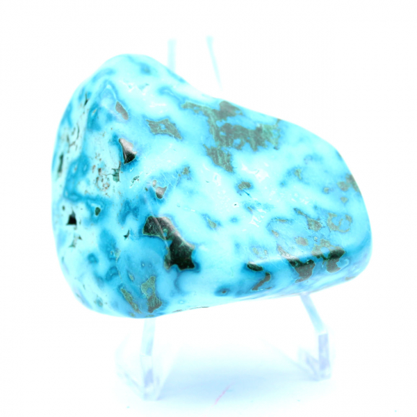 Gepolijste chrysocolla uit de Congo-collectie