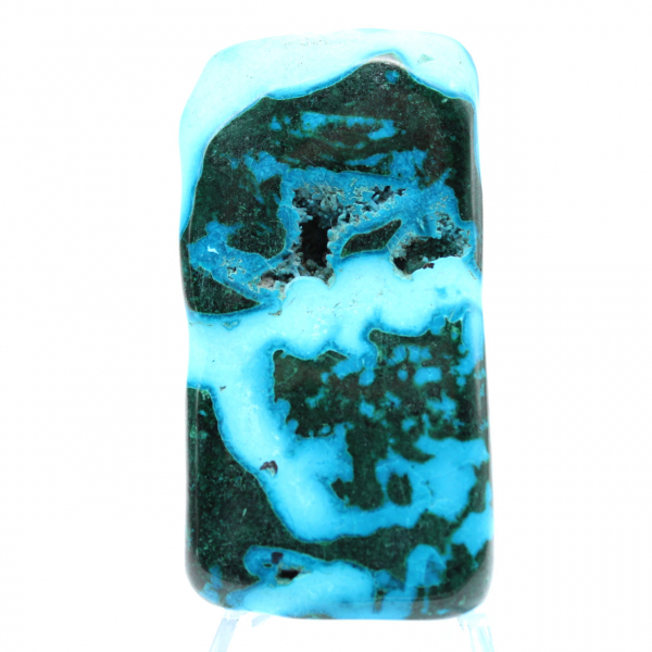 Natuurlijk gepolijst Chrysocolla-steen