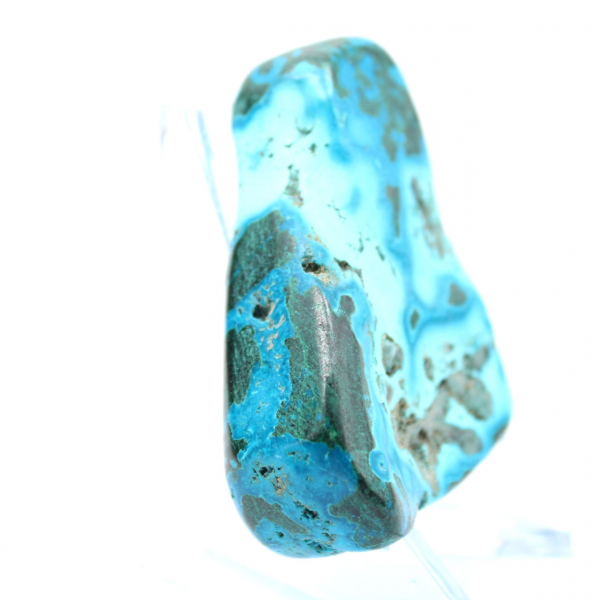 Gepolijst blok Congochrysocolla