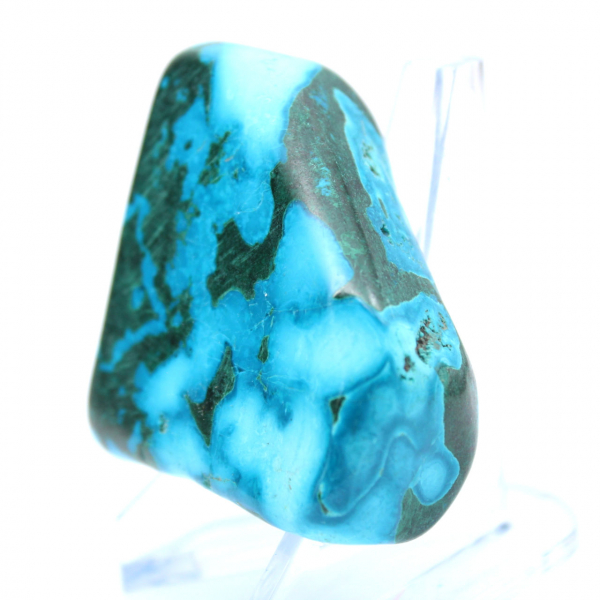 Gepolijste steen in Congo Chrysocolla