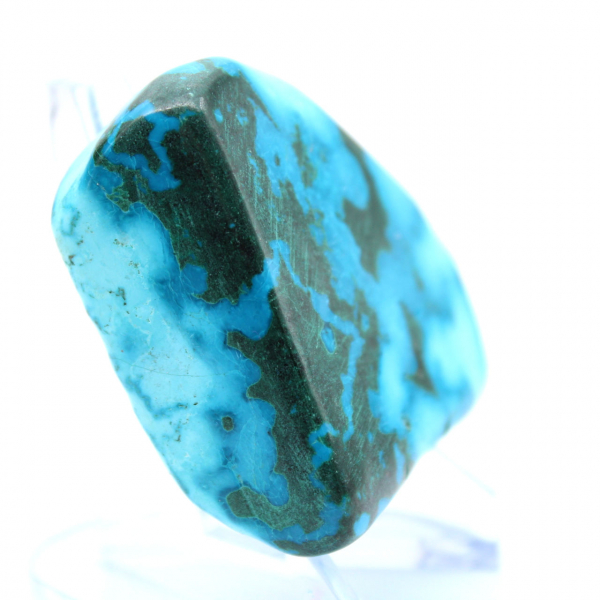 Gepolijste steen in Congo Chrysocolla