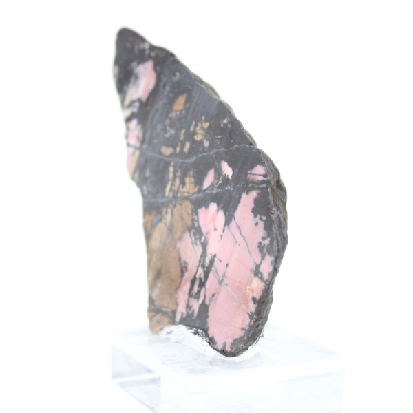 Natuurlijke rhodoniet plak ideaal voor decoratie