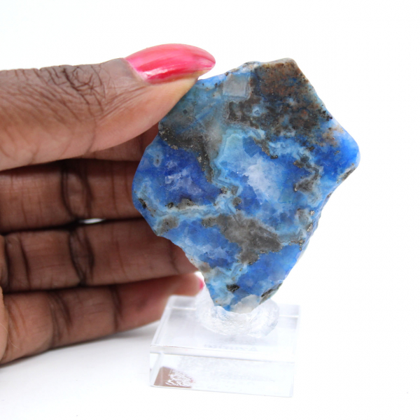 Azuriet malachiet plak voor mineralenverzameling