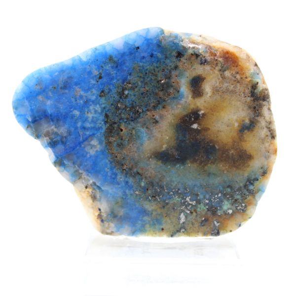Azuriet malachiet plak voor mineralenverzameling