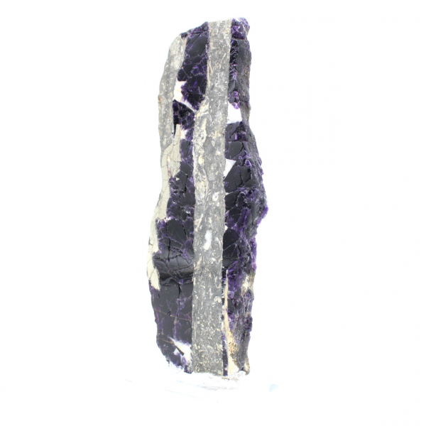 Fluoriet pyriet plak voor mineralenverzameling
