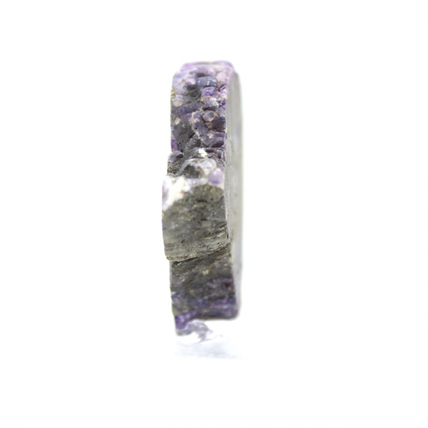 Fluoriet pyriet plak voor mineralenverzameling