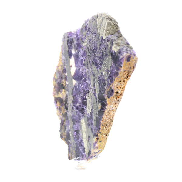 Fluoriet pyriet plak voor mineralenverzameling