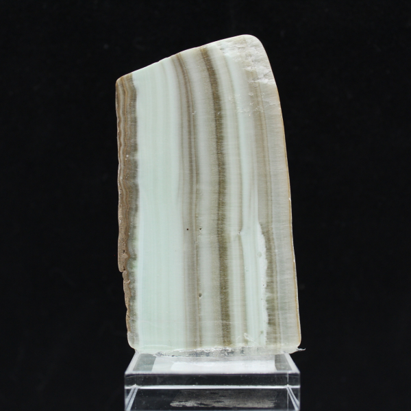 Gepolijste groene aragoniet plak kwaliteitsruw mineraal