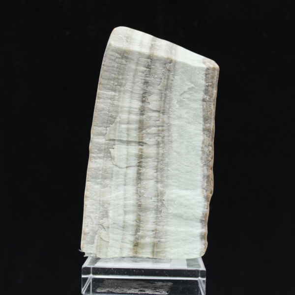 Gepolijste groene aragoniet plak kwaliteitsruw mineraal