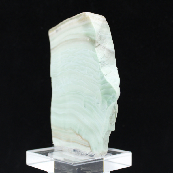 Gepolijste groene aragoniet plak kwaliteitsruw mineraal