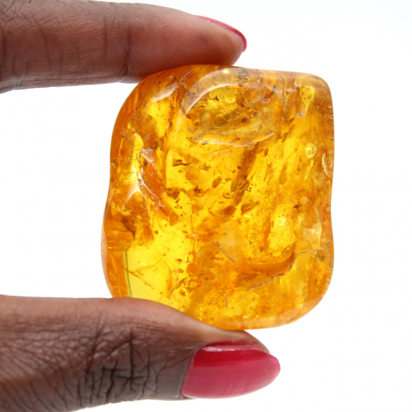 Echte gele barnsteen uit Litouwen – natuurlijk kiezelsteenartikel