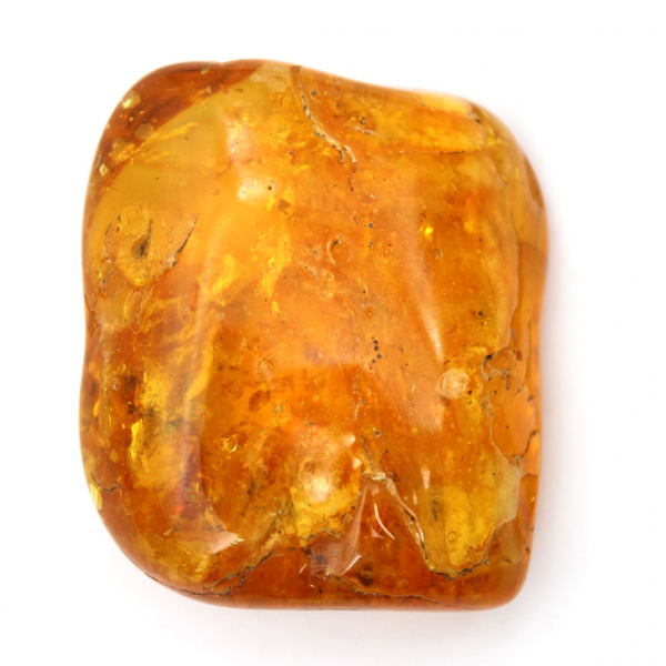 Echte gele barnsteen uit Litouwen – natuurlijk kiezelsteenartikel