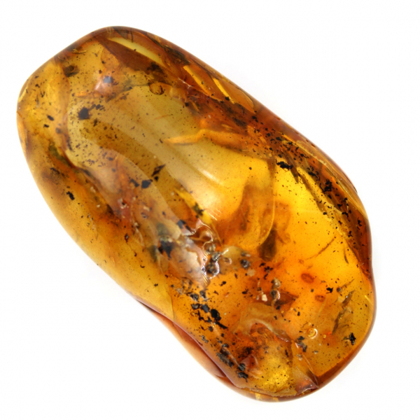 Gele amberkleurige kiezelsteen voor decoratie en wetenschappelijk specimen