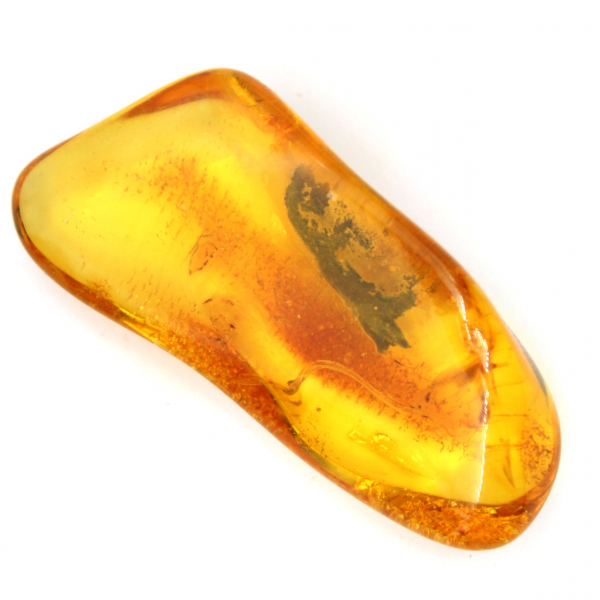 Fossiele gele barnsteen uit de Baltische staten – authentieke kiezelsteen