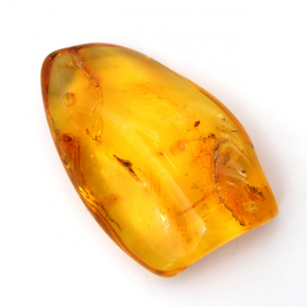 Gele barnsteenkiezel – Baltisch exemplaar, authentiek item