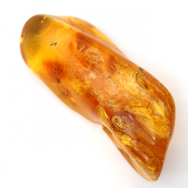 Natuursteen kiezel Geel amber voor uniek exemplaar