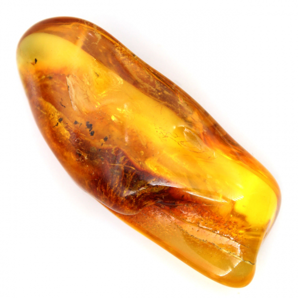 Gepolijste gele amberkiezel – verzamelobject Litouwen