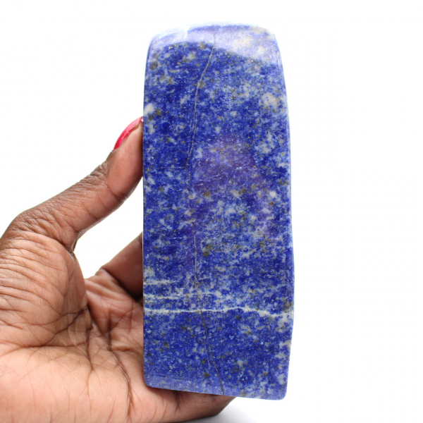 Gepolijste blauwe lapis lazuli steen uit Afghanistan