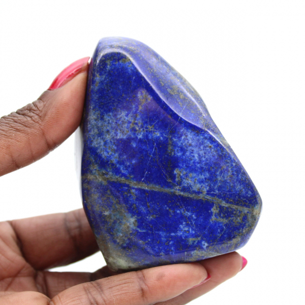 Decoratief gepolijst blok lapis lazuli uit Afghanistan
