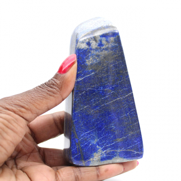 Decoratieve steen gepolijst lapis lazuli Afghanistan