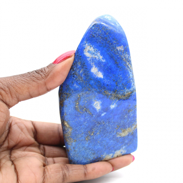Lapis lazuli, gepolijst exemplaar uit Afghanistan, esthetisch
