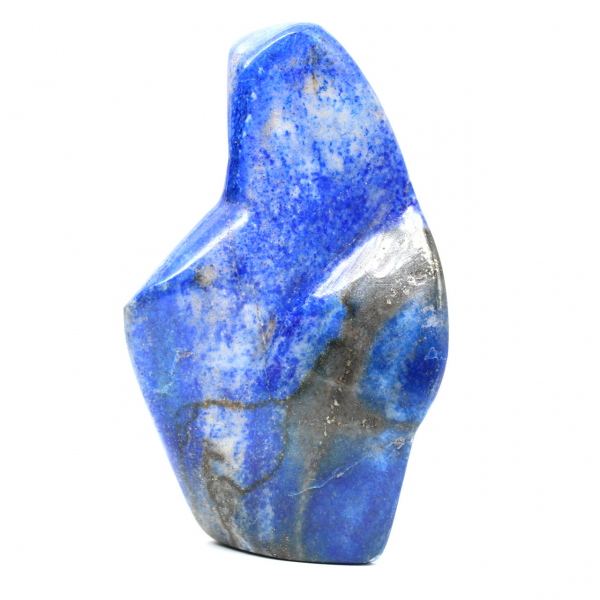 Gepolijst lapis lazuli-ornament in diepe tinten