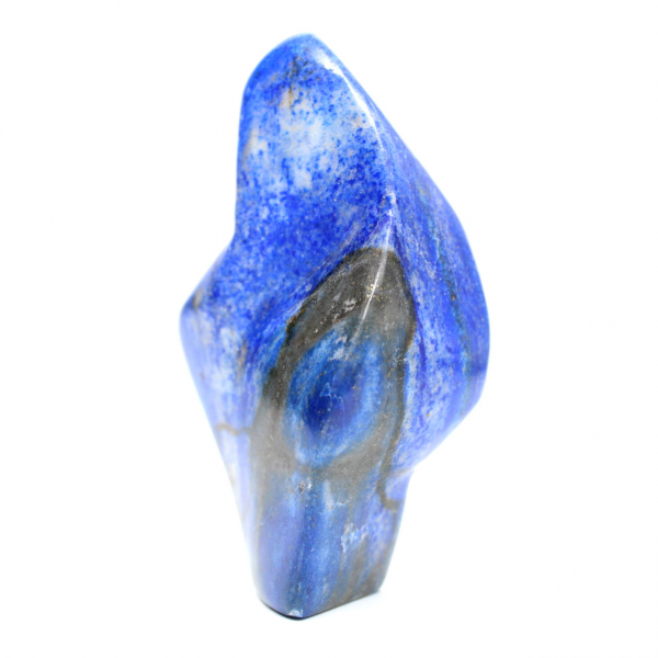 Gepolijst lapis lazuli-ornament in diepe tinten