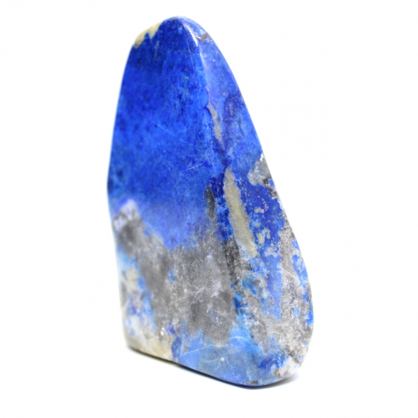 Lapis lazuli, gepolijst ornament met pyrietinsluitingen