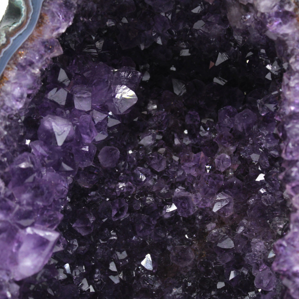 Grote Braziliaanse amethistgeode voor interieurdecoratie en verzameling