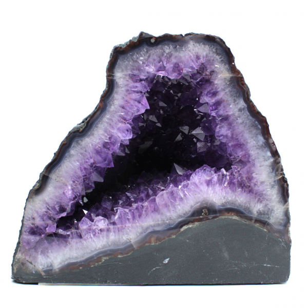  Braziliaanse amethistgeode met paarse kristallen voor verzamelaars