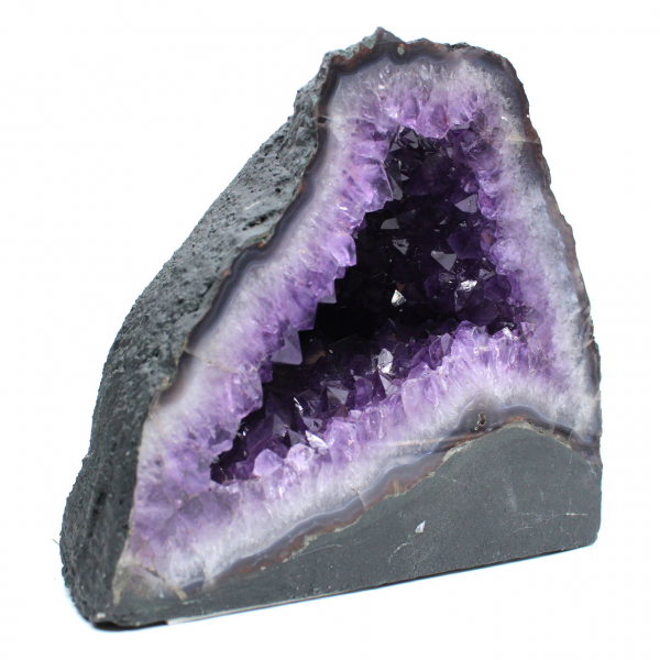  Braziliaanse amethistgeode met paarse kristallen voor verzamelaars
