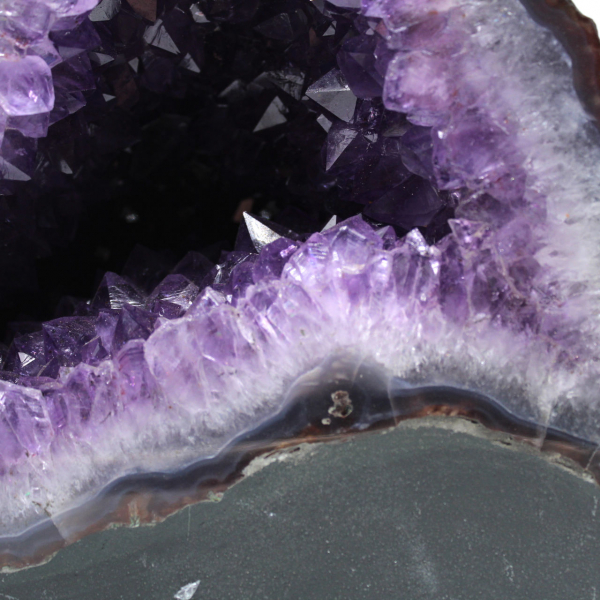  Braziliaanse amethistgeode met paarse kristallen voor verzamelaars