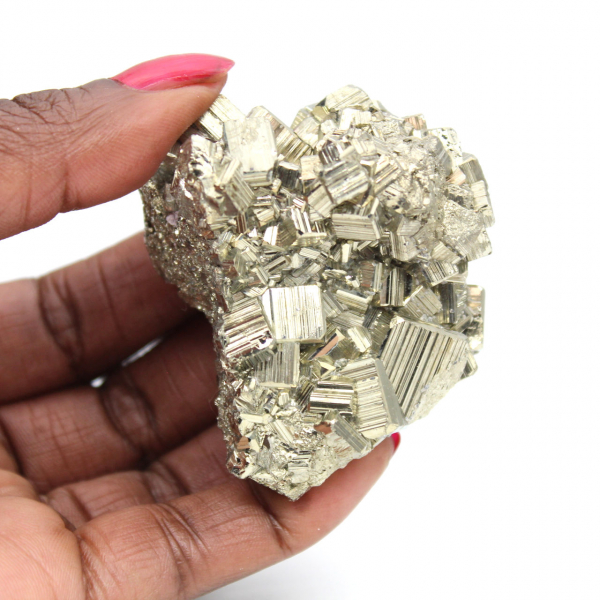 Pyriet uit Peru ruw mineraal