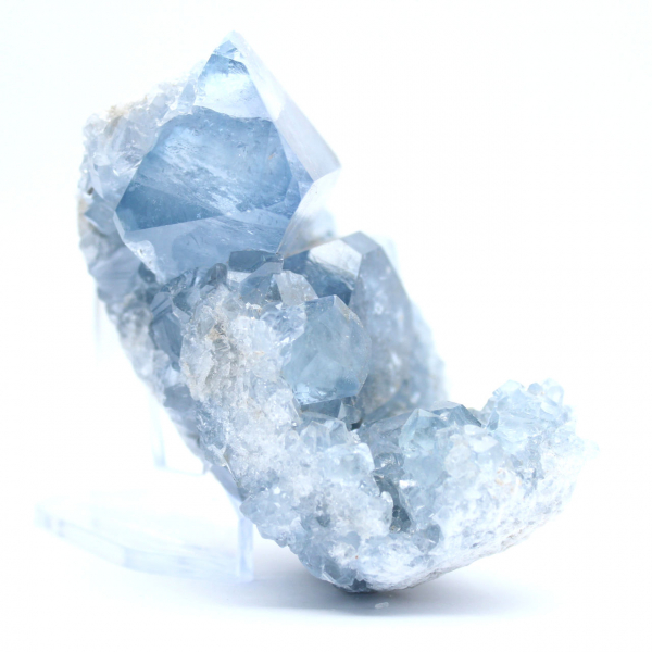 Blauwe celestien mineraalstuk uit Madagaskar