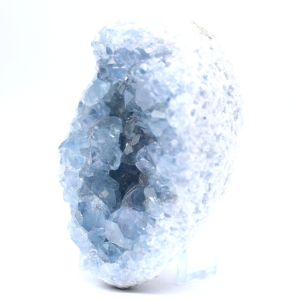 Natuurlijk blok blauwe celestien Madagaskar