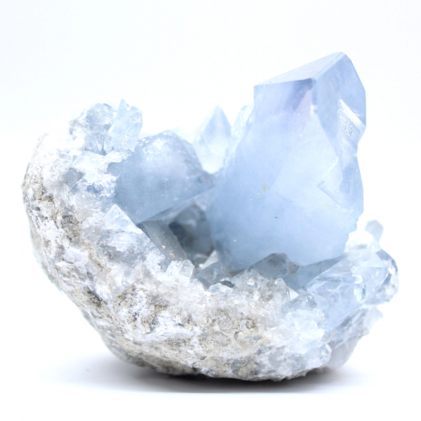 Zeldzame blauwe celestiengeode uit Madagaskar