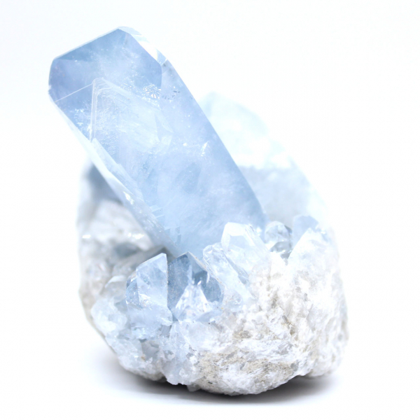 Zeldzame blauwe celestiengeode uit Madagaskar